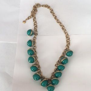 J. Crew green bauble necklace